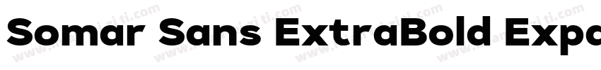 Somar Sans ExtraBold Expanded字体转换